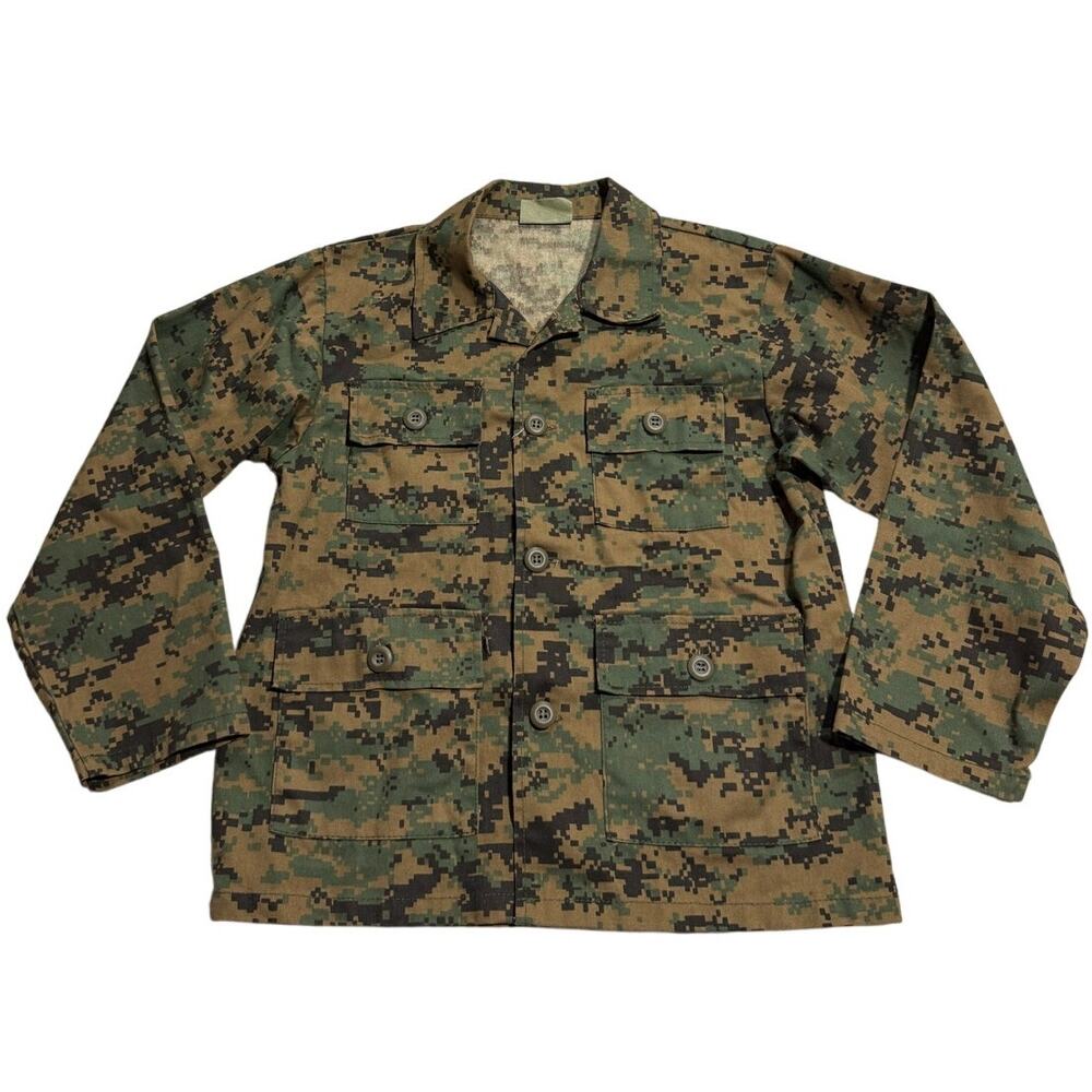 Rothco BDU Shirt Camo Military Jacket Kids Unisex Large 1128-0-654 Green Brown